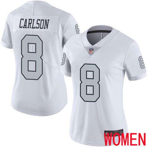 Oakland Raiders Limited White Women Daniel Carlson Jersey NFL Football #8 Rush Vapor Untouchable Jersey